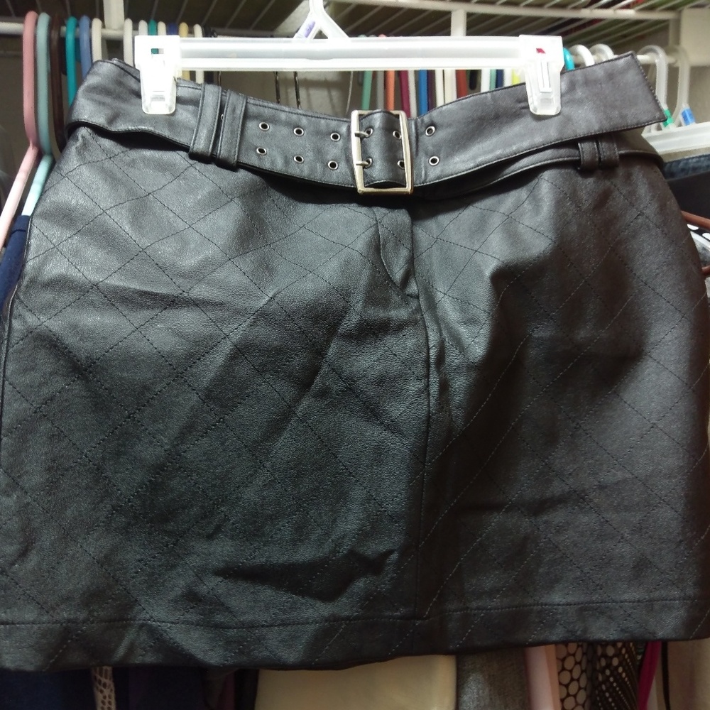 XXI Faux Leather Skirt (size L) - Picture 1 of 4
